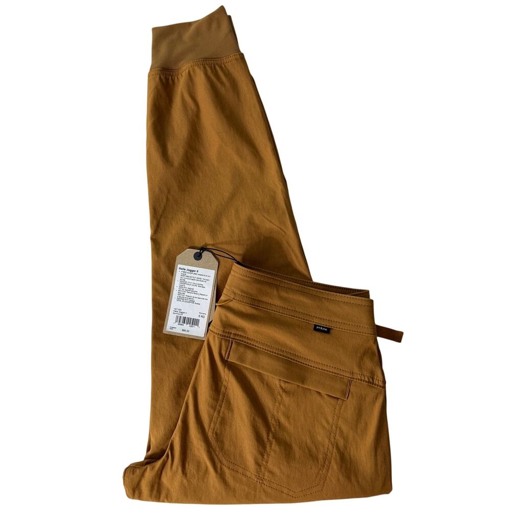 Women's PrAna Halle E‑Waist Jogger II – Antique Bronze /Tumeric - Size 6 RG NWT